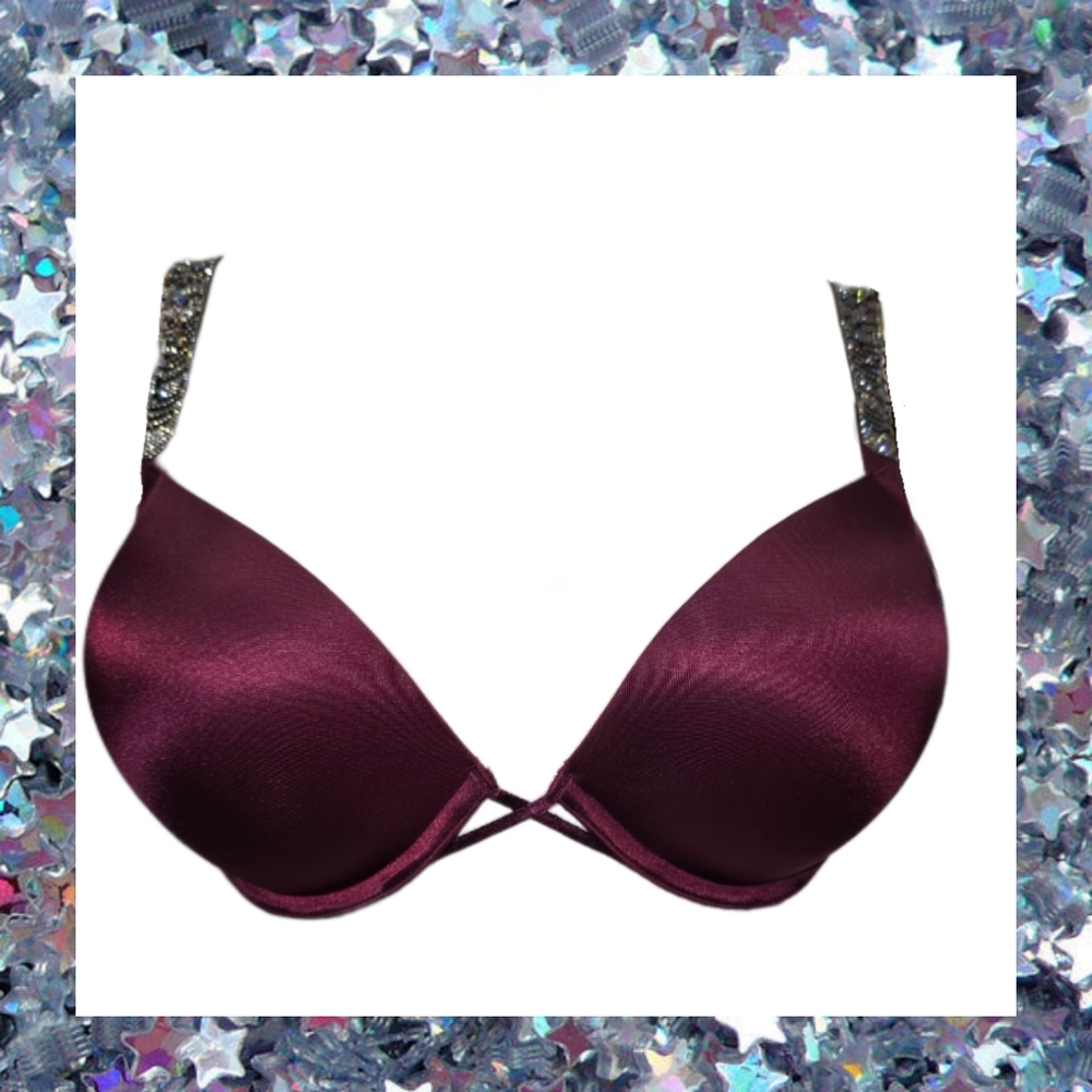 Victoria’s Secret Shine Strap Bombshell Add 2 Cup Bra - 32D Kir - Picture 7 of 9